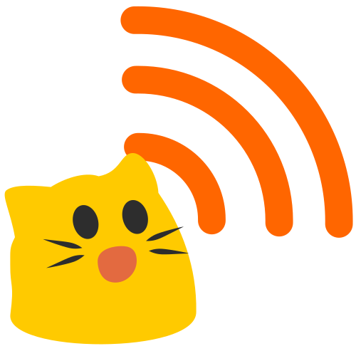 RSS icon but blobcat